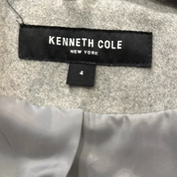 Kenneth Cole Belted Wool Blend Maxi Coat Size 4 - Picture 5 of 7
